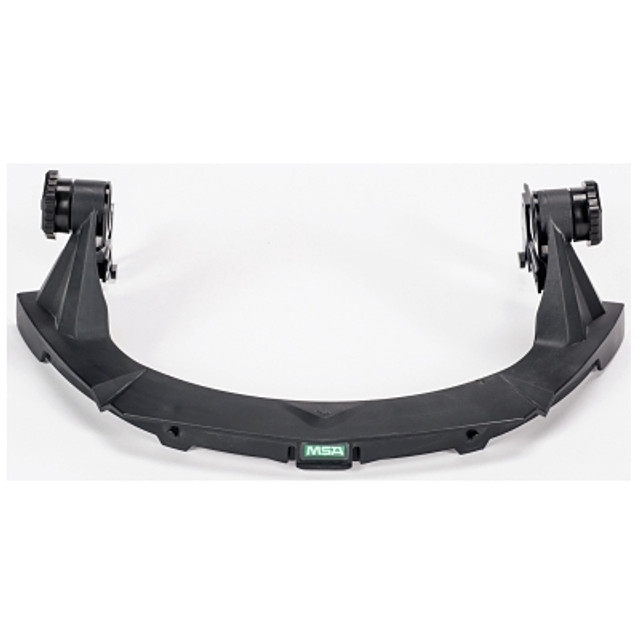 MSA V-Gard Faceshield Frame, w/o Debris Control, Black, For MSA Slotted Caps