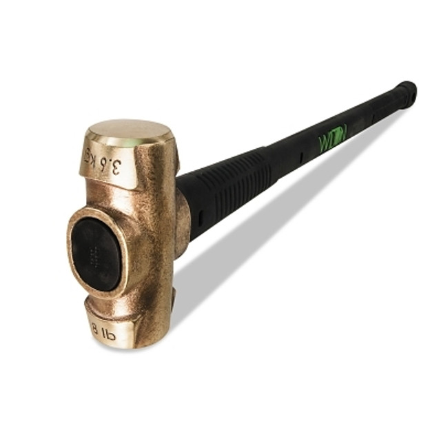 WMH Tool Group Wilton® B.A.S.H® Unbreakable™ Handle Brass Sledge Hammer, 8 lb, 30 in L WMH Tool Group Wilton® B.A.S.H® Unbreakable™ Handle Brass Sledge Hammer, 8 lb, 30 in L