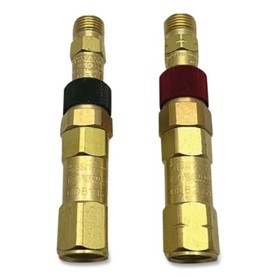 Western Enterprises Quick Connect Set, Regulator-to-Hose, Brass, QDB31/QDB32, Fuel Gas/Oxygen
