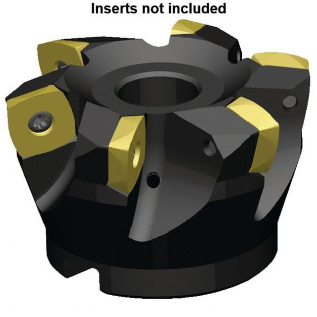 Kennametal 6025565 Indexable High-Feed Face Mill: 1" Arbor Hole