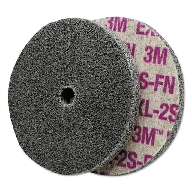3M™ Scotch-Brite™ EXL Unitized Deburring Wheel, 3 in x 3/8 in, Fine, Silicon Carbide, 12100 rpm 3M™ Scotch-Brite™ EXL Unitized Deburring Wheel, 3 in x 3/8 in, Fine, Silicon Carbide, 12100 rpm
