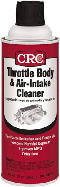 CRC 1003687 Engine Additives; Type: Fuel Injection Air-Intake Cleaner ; Engine Additive Type: Fuel Injection Air-Intake Cleaner ; Container Size: 16 oz ; Net Fill: 12 Wt. oz ; Container Type: Aerosol Can ; PSC Code: 6850