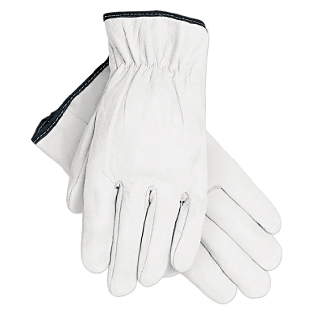 MCR Safety Premium Grade Grain Goatskin Drivers Gloves, 3601, Large, Unlined, White MCR Safety Premium Grade Grain Goatskin Drivers Gloves, 3601, Large, Unlined, White