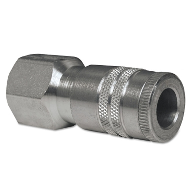 Dixon Valve Air Chief Industrial Semi-Auto Coupler, Pipe Thread, 3/8 in Body Size, 3/8 in (NPT) F, Steel