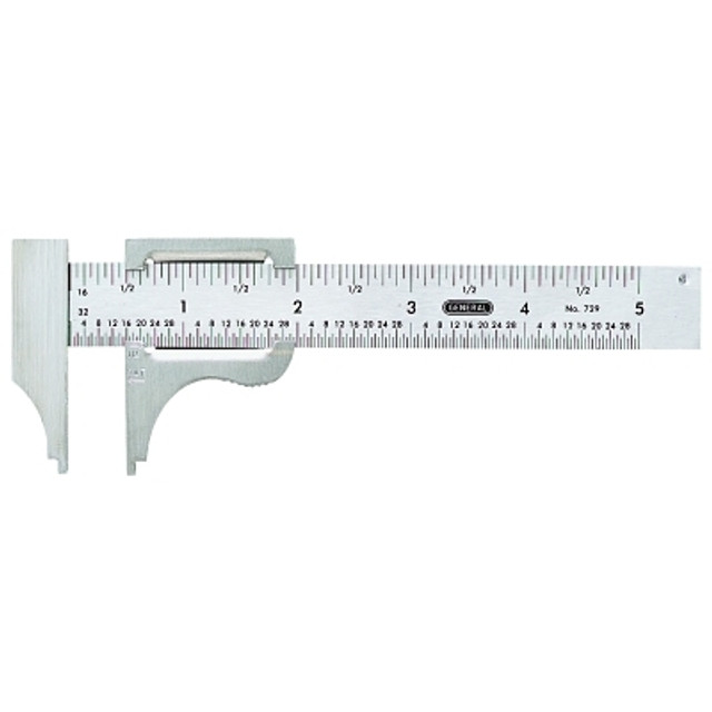 General Tools Slide Caliper, 0 to 4 in, Stainless Steel