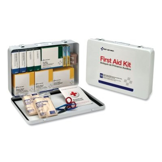 First Aid Only® 50 Person Industrial First Aid Kits, Weatherproof Steel Case