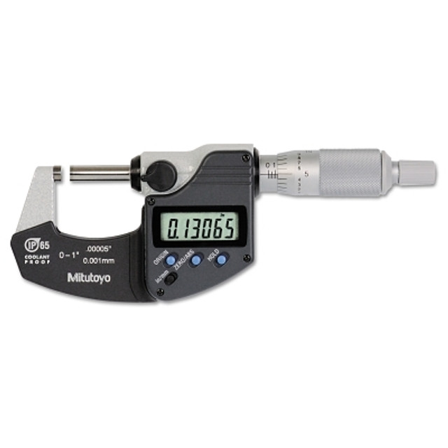 Mitutoyo Series 293 IP65 Digimatic Outside Micrometer, 0 to 1 in/0 to 25.4 mm Mitutoyo Series 293 IP65 Digimatic Outside Micrometer, 0 to 1 in/0 to 25.4 mm