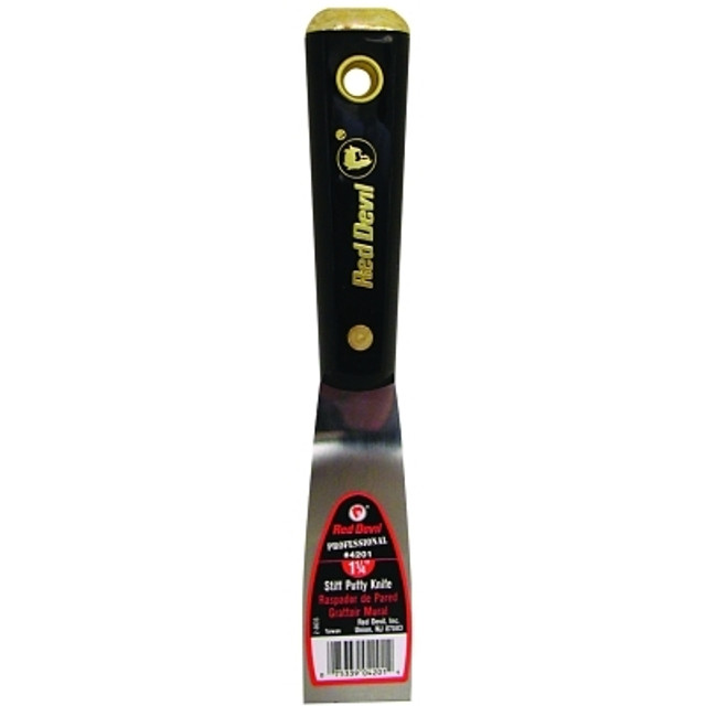 Red Devil 4200 Professional Series Putty Knife, 1-1/4 in W, Stiff Blade Red Devil 4200 Professional Series Putty Knife, 1-1/4 in W, Stiff Blade