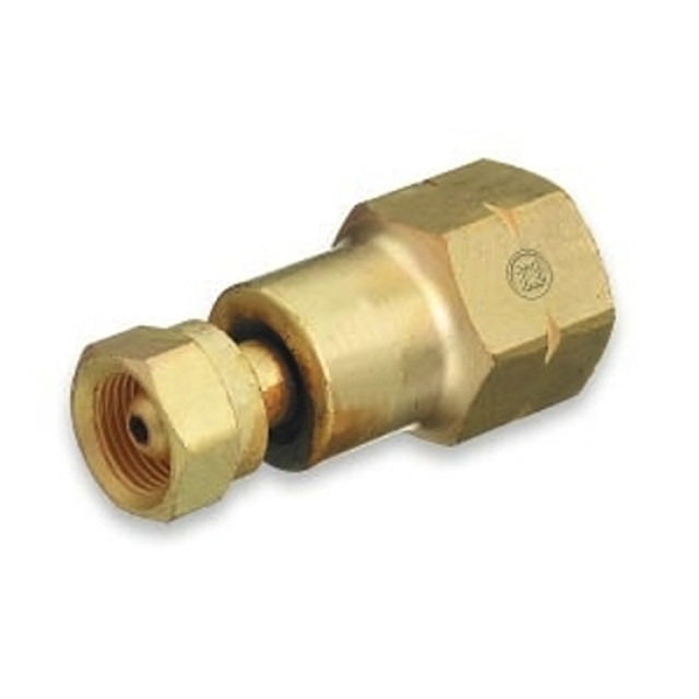 Western Enterprises Brass Cylinder Adaptors, From CGA-200 MC Acetylene To CGA-510 POL Acetylene Western Enterprises Brass Cylinder Adaptors, From CGA-200 MC Acetylene To CGA-510 POL Acetylene