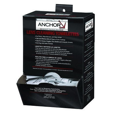 ORS Nasco Anchor Brand Lens Cleaning Towelette Dispenser, 100 per Box