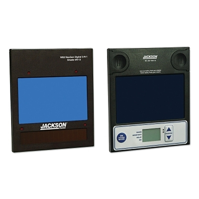 SureWerx™ Jackson Safety 16622 W60 NEXGEN Digital Auto-Darkening Filter, Shade 9 to 12, 3.8 x 2.35