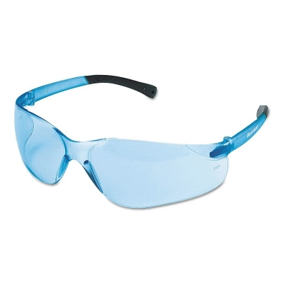 MCR Safety BearKat® BK1 Series Safety Glasses, Light Blue Lens, Duramass® Scratch-Resistant, Light Blue Frame