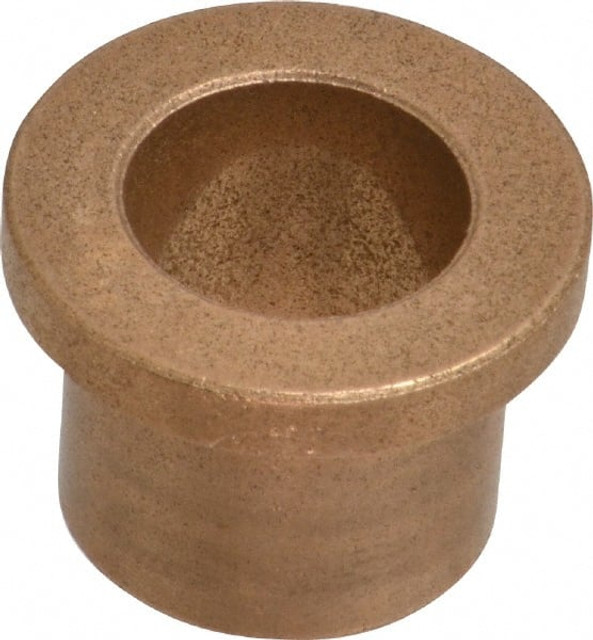 Boston Gear 35620 Flanged Sleeve Bearing: 5/8" ID, 13/16" OD, 3/4" OAL, Oil Impregnated Bronze