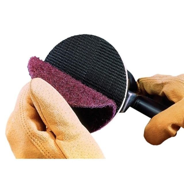 3M™ Scotch-Brite™ Surface Conditioning Disc, 4-1/2 in, Hook & Loop, Medium, Aluminum Oxide, 13000rpm, Maroon 3M™ Scotch-Brite™ Surface Conditioning Disc, 4-1/2 in, Hook & Loop, Medium, Aluminum Oxide, 13000rpm, Maroon