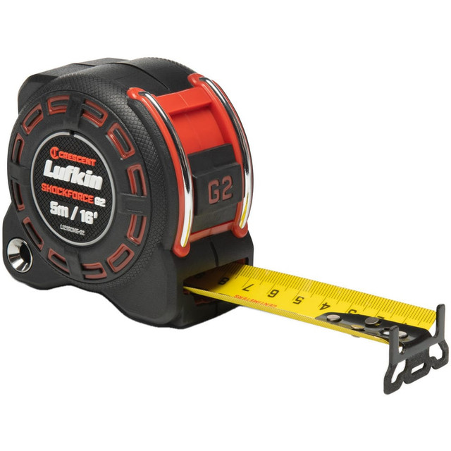 Lufkin L1216CME-02 Tape Measures; Length Ft.: 16.000 ; Graduation (Inch): 1/16 ; Blade Material: Steel ; Standout Length (Meters): 5.00 ; Standout Length (Feet): 16.00 ; Case Type: Closed
