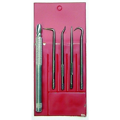 King Tool 4-Way Pick Set, 5 Pc, Aluminum Handle