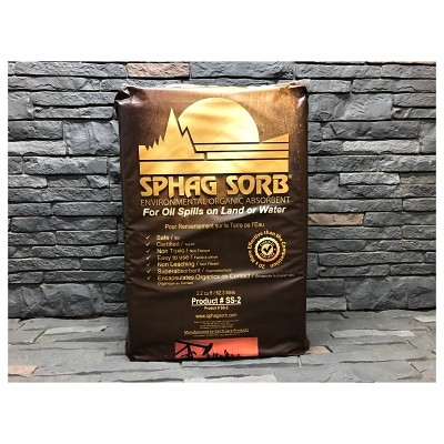 Sphag Sorb® Industrial Absorbent, Absorbs 12 gal, 2 ft³ Coverage