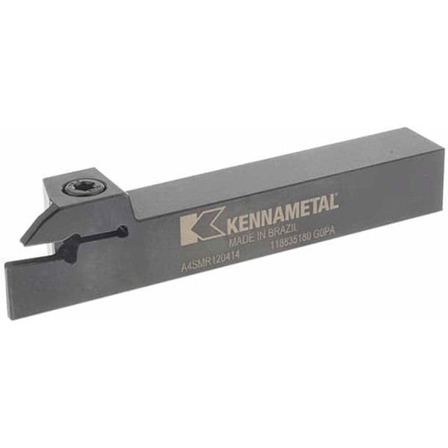 Kennametal 1953323 Indexable Grooving-Cutoff Toolholder: A4SMR120414, 4 mm Min Groove Width, 14 mm Max Depth of Cut, Right Hand