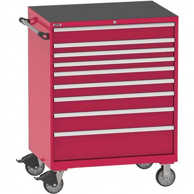 LISTA TSHW1050-0907NR Steel Tool Roller Cabinet: 9 Drawers