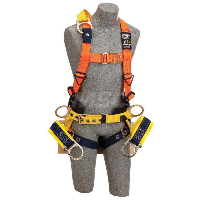 DBI-SALA 7100207397 Fall Protection Harnesses: 420 Lb, Vest Style, Size Medium, For General Industry, Polyester, Back Front Shoulder & Side