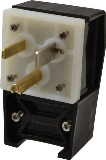 Hubbell Wiring Device-Kellems HBL9361 Straight Blade Plug: 5-50P, 125VAC, Black & White