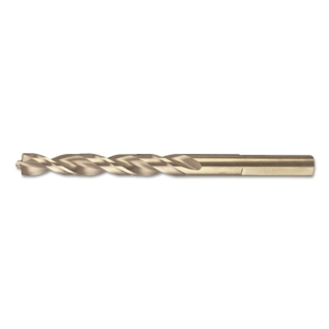 DeWalt® Gold Ferrous Pilot Point® Drill Bit, 3/8 in dia, Split Point, 5 in L, 6 EA/PK