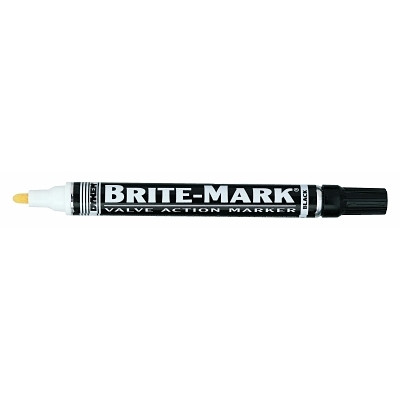 ITW Pro Brands DYKEM® BRITE-MARK® Medium Permanent Paint Marker, Valve Action, Black