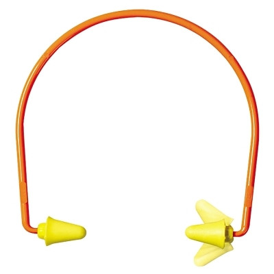 3M™ E-A-Rflex 28™ Semi-aural Hearing Protector, ABS, Polyurethane, Yellow, Banded