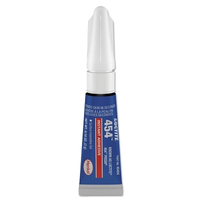 Henkel Corporation Loctite® 454™ Prism® Instant Adhesive, Surface Insensitive Gel, 3 g, Tube, Clear Henkel Corporation Loctite® 454™ Prism® Instant Adhesive, Surface Insensitive Gel, 3 g, Tube, Clear