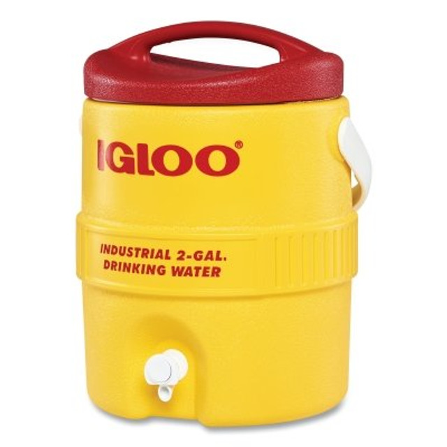 Igloo 421 400 Series Cooler, 2 gal, Red/Yellow