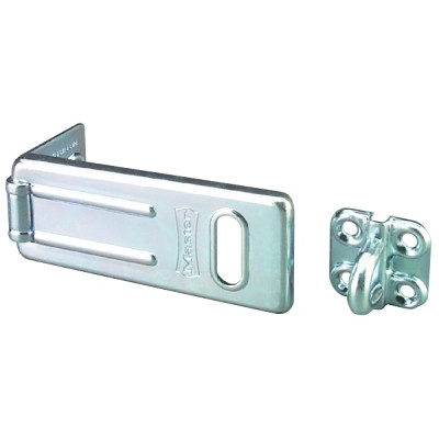 Master Lock® Hasp and Hasp Lock, 3-1/2 in, Silver