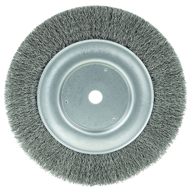 Weiler 01515 Wheel Brushes; Mount Type: Arbor Hole ; Wire Type: Crimped ; Outside Diameter (Inch): 8 ; Face Width (Inch): 7/8 ; Arbor Hole Size: 5/8 in ; Fill Material: Carbon Steel