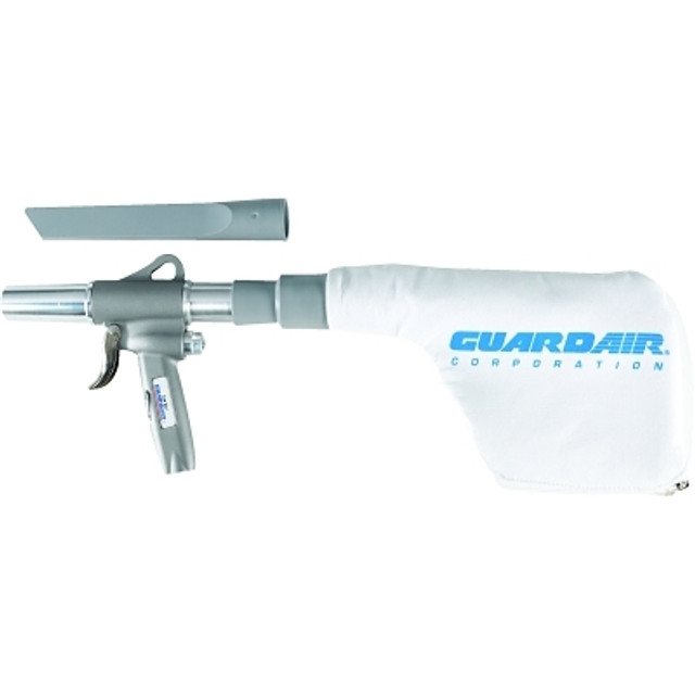 Guardair Pneumatic Gun Vac® Vacuum, Approx 115 in³ Capacity Vol, Includes 9 in Plastic Crevice Tool