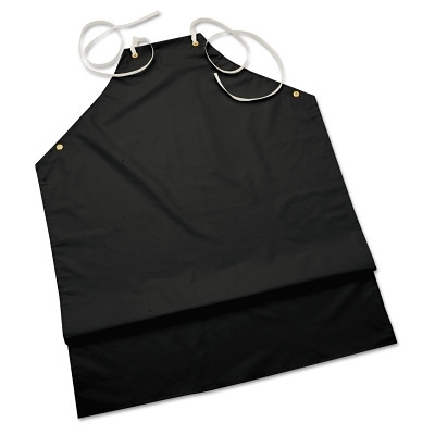 Ansell AlphaTec® Hycar® Apron, 35 in x 45 in, Nitrile/Poly-Cotton, Black