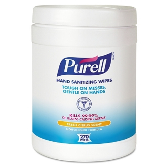 Gojo® PURELL® Hand Sanitizing Wipes, Eco-Fit Canister, 270 Sheets, Citrus Gojo® PURELL® Hand Sanitizing Wipes, Eco-Fit Canister, 270 Sheets, Citrus