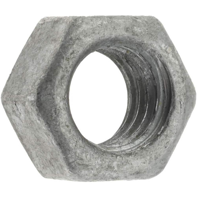 Value Collection HNI2037G-100BX Hex Nut: 3/8-16, Grade A Steel, Hot Dipped Galvanized Finish