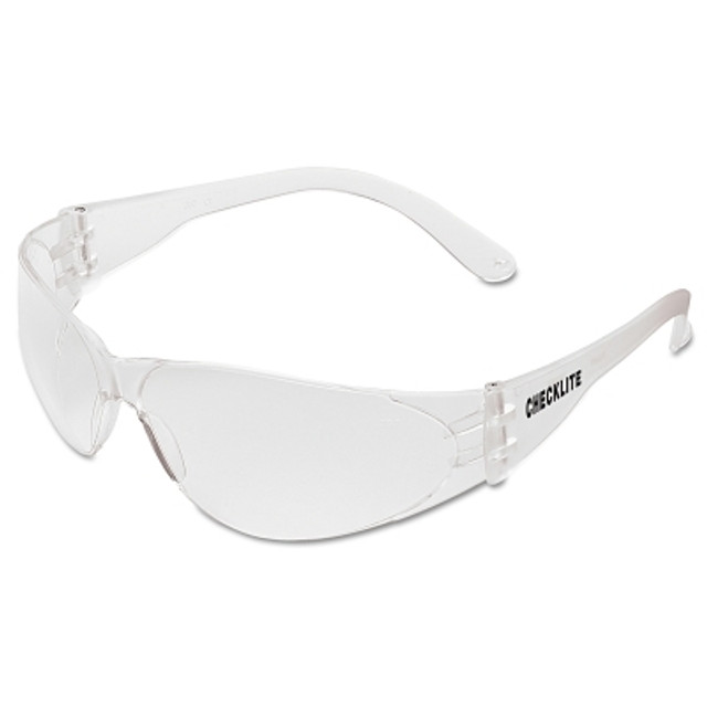 MCR Safety Checklite® CL1 Frameless Safety Glasses, Polycarbonate Clear Lens, Duramass®, Clear Polycarbonate Temples MCR Safety Checklite® CL1 Frameless Safety Glasses, Polycarbonate Clear Lens, Duramass®, Clear Polycarbonate Temples