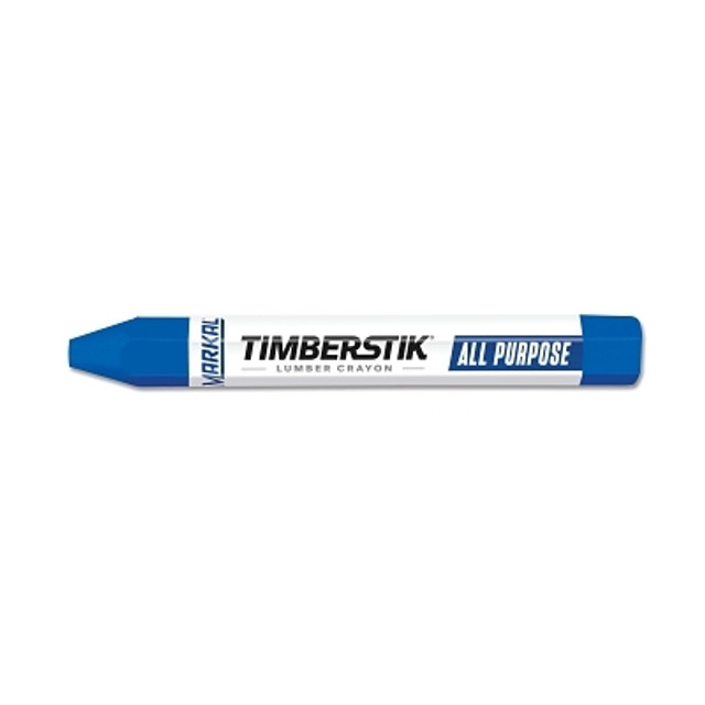 LA-CO Industries Inc Markal® Lumber Crayon #200, 1/2 in dia, 4.75 in L, Blue