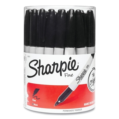 Newell Brands Sharpie® Fine Tip Permanent Marker, Black, 36 Bulk