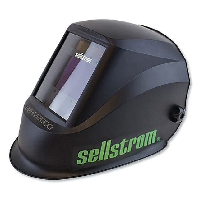 SureWerx® Sellstrom® Advantage Plus Series ADF Welding Helmet, Shade 9 to 13, Black, 3.94 in x 2.36 in Window
