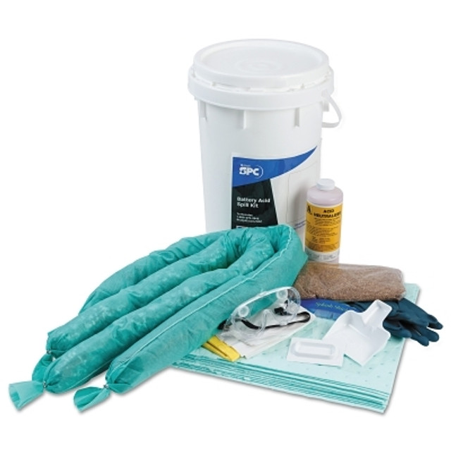 Brady® Battery Acid Specialty Spill Kit, 6.5 gal Drum, 4.5 gal Absorption Brady® Battery Acid Specialty Spill Kit, 6.5 gal Drum, 4.5 gal Absorption
