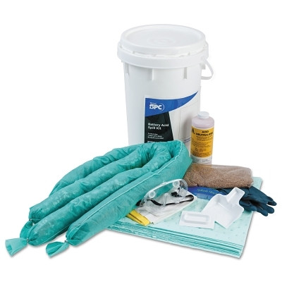 Brady® Battery Acid Specialty Spill Kit, 6.5 gal Drum, 4.5 gal Absorption