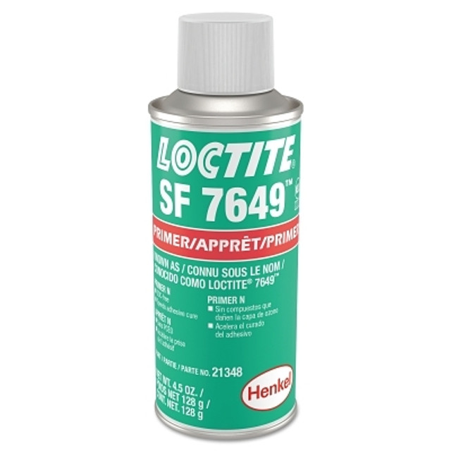 Henkel Corporation Loctite® 7649™ Primer N™, 4.5 oz Aerosol Can, Clear Green Henkel Corporation Loctite® 7649™ Primer N™, 4.5 oz Aerosol Can, Clear Green