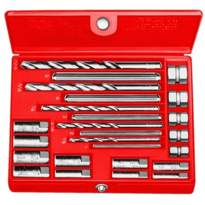 Ridge Tool Company Ridgid® Screw Extractor Set, Drill Bits 1 to 5, Extractors 1 to 5, Drill Guide Models 921 to 1821