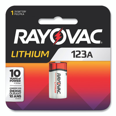 RAYOVAC® Photo Batteries, Lithium, 3V, 123A