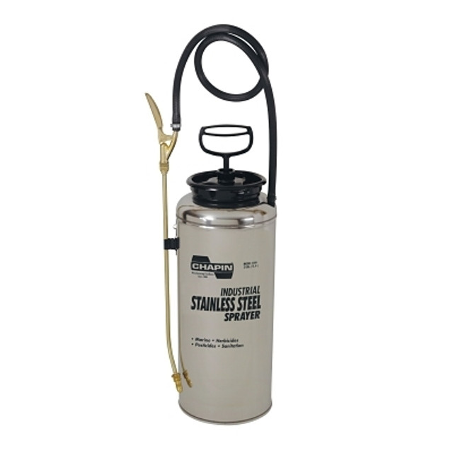 Chapin™ Stainless Steel Sprayer, 3 gal, 18 in Extension, 42 in Hose