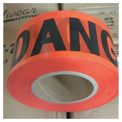 ORS Nasco Anchor Brand Economy Barrier Tape, 3 in x 1000 ft, Red, Danger