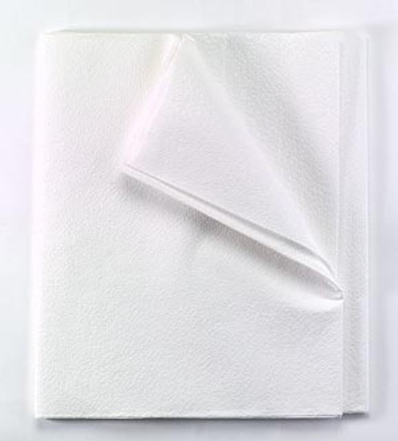 TIDI Products, LLC  9810824 Drape Sheet, 40" x 48", 2-Ply, White, 100/cs (36 cs/plt)