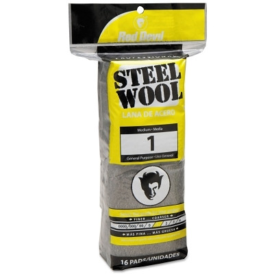 Red Devil Steel Wool, Medium, #1