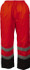 Reflective Apparel Factory 700STOB3X Rain Pants: Polyester, Drawcord Closure, Black & Orange, 3X-Large